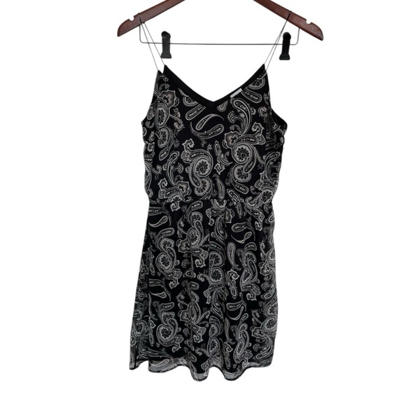 Vero moda Black White and pink Paisley Dress size small - Picture 1 of 6